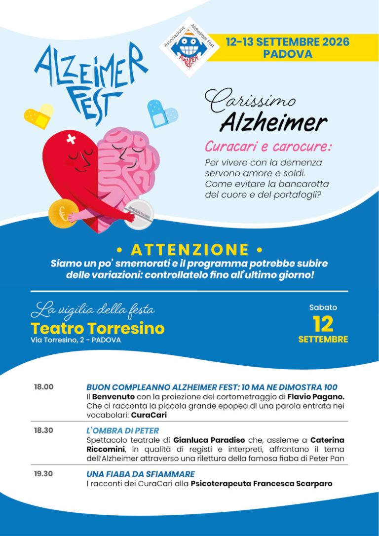 Alzheimer Fest 2026, tappa a Padova